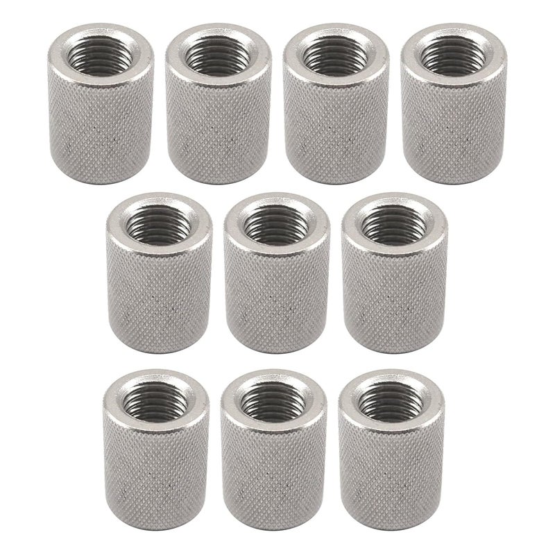 SeeRaphee (10 Pieces) M10 16x25mm Female Knurled Thumb Nuts Round Connector Nuts 304 Stainless Steel Hand Screw Nuts - Image 1